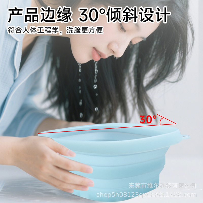 Amazonの人気シリコン折りたたみアイス洗面器、フェイシャルアイスケア、屋外アイス洗面器、美容器具、アイスバス|undefined
