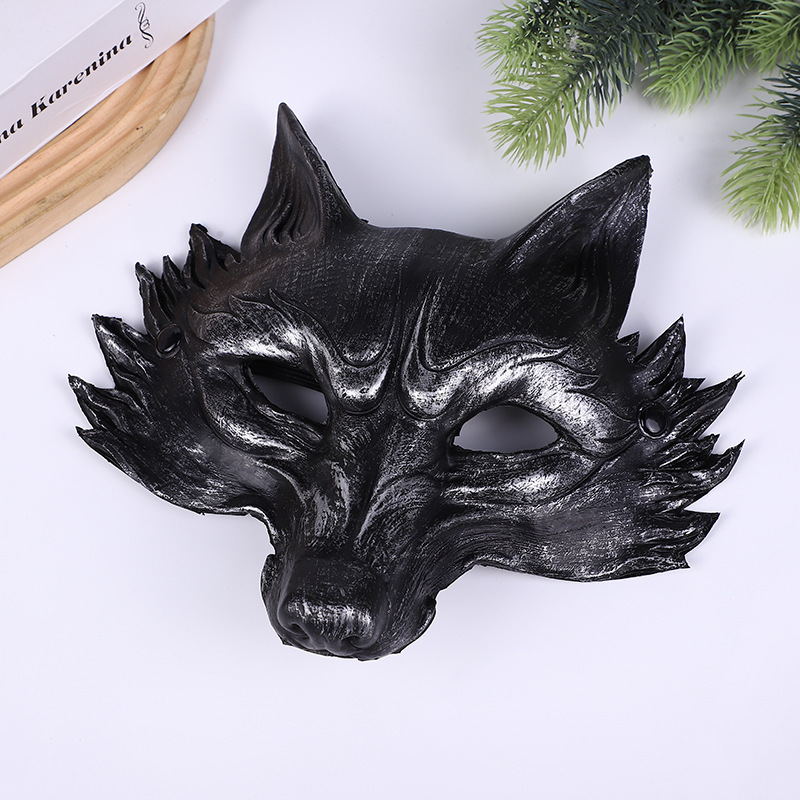 Half Face Foreign Trade Cross-border Claw Mask Halloween cos Mask Resurrection Carnival PU Foam Devil Satan Mask