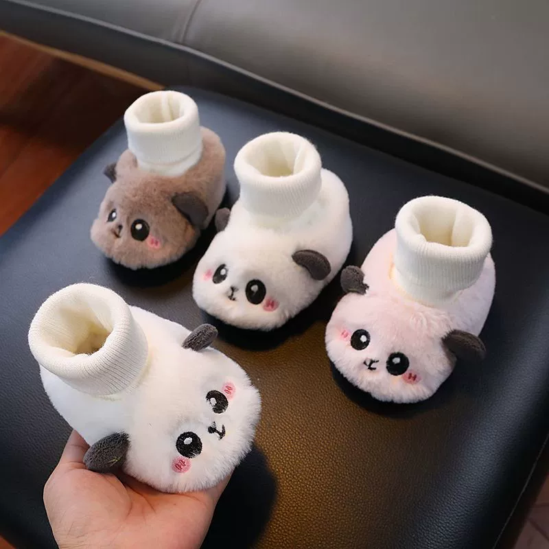 Зимняя новая детская обувь носки мягкая толстая подошва плюс бархат