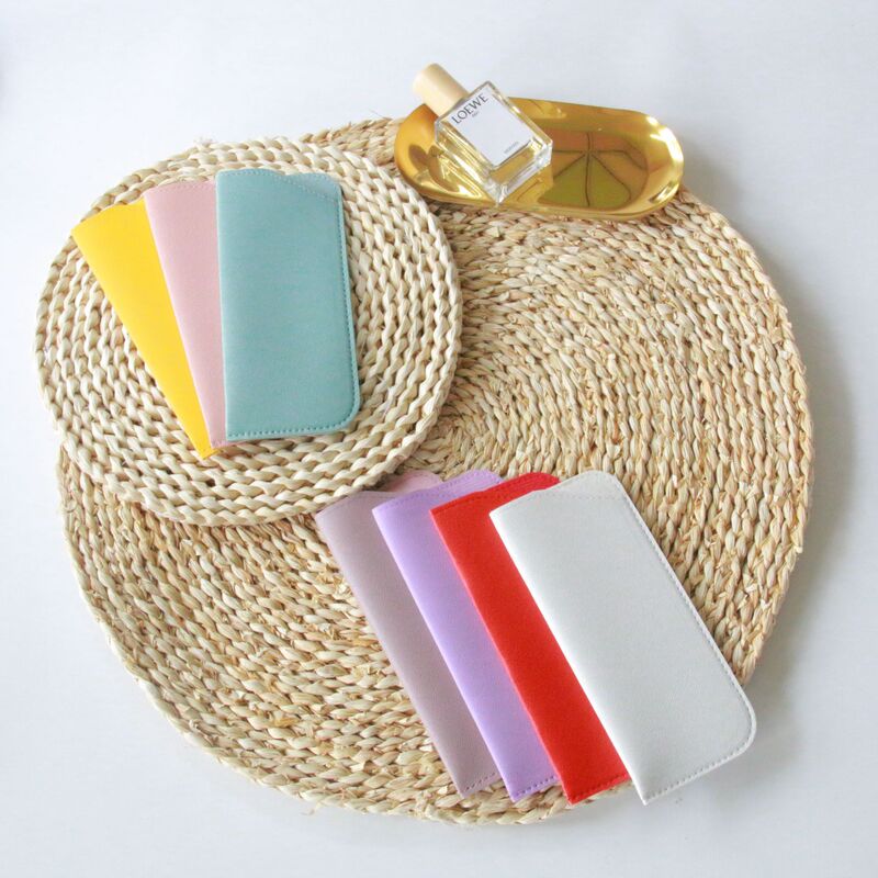 Soft leather glasses bag Amazon cross-border Europe and the United States retro sun glasses cover anti-scratch anti-wear myopia glasses bag wholesale