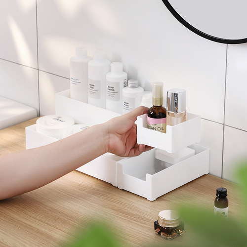 Drawer compartment storage box, desk cabinet, free matching storage box, kitchen cosmetics storage partition box