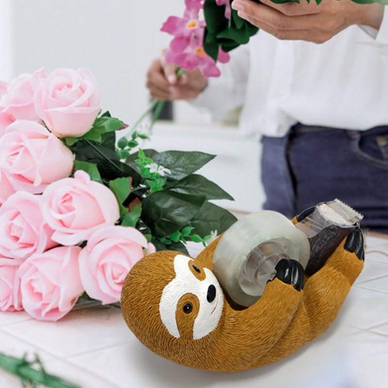  new sloth tape machine floor glue seat cartoon resin tape tearing device tape cutter tape seat 