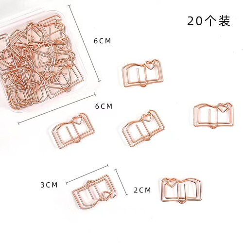 Paper clip hand-shaped flower clip love floral fixed pin flower packaging materials bouquet card holder mini pin