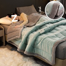 加厚法兰绒毛毯牛奶绒被子盖被羊羔绒宿舍单人珊瑚绒冬季盖毯子