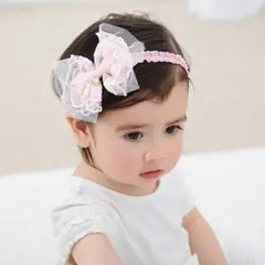 Korean style children's hairbands and hair accessories, baby headbands, lace bows, girls' hair accessories, headbands, trendy children's hairbands