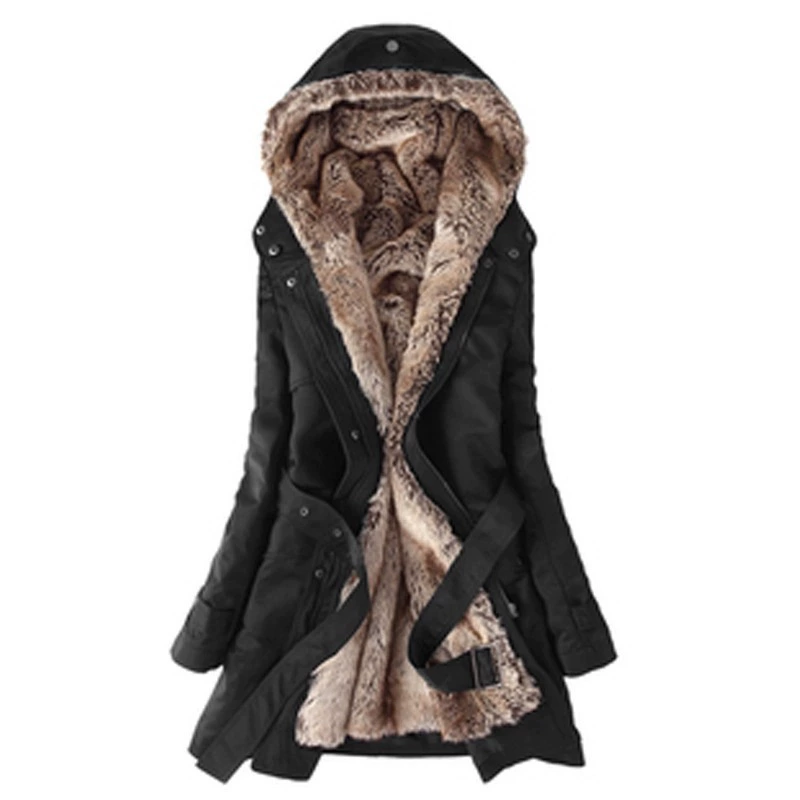 Зимняя подкладка, trench coat, длинная тёплая хлопковая куртка, корейский стиль