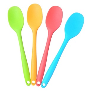 Salad Gel Silicone Cookware Silicone Spoon Silicone Gel Salad Spoon Mixing Spoon Kitchen Tools