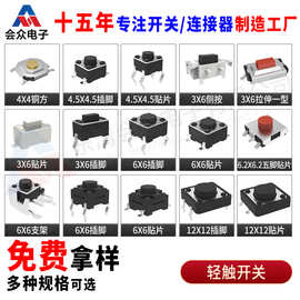 轻触开关大全2*4/3*3/3*4/3*6/4*4/5*5/6*6/12*12贴片按键开关