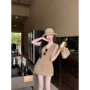 v领夏季无袖绝美连衣裙