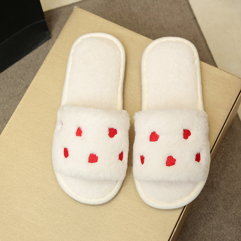 Zapatillas de algodón de peluche de conejo transfronterizas antideslizantes de primavera, verano, otoño, invierno, cuatro estaciones, zapatillas de piso interior