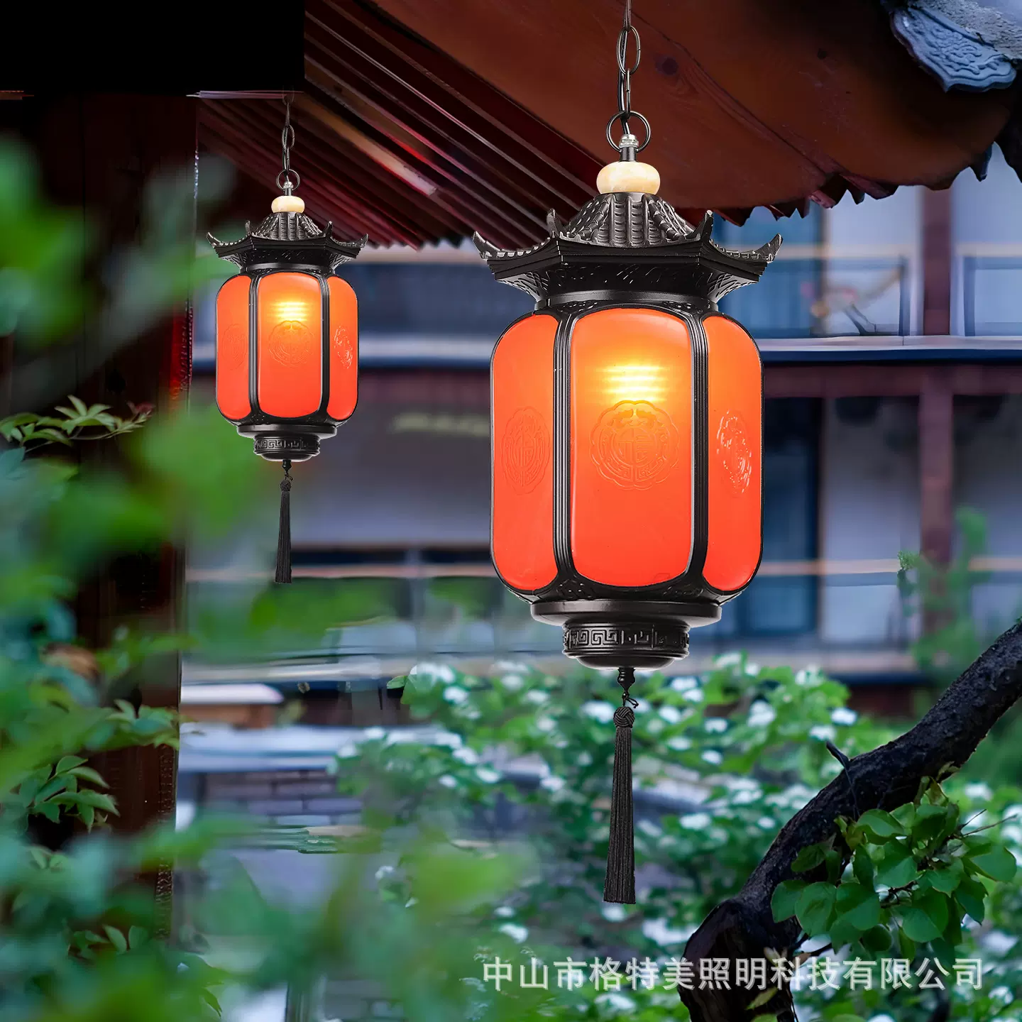 户外吊灯室外防水庭院景观凉亭屋檐灯笼别墅阳台走道古建筑挂灯