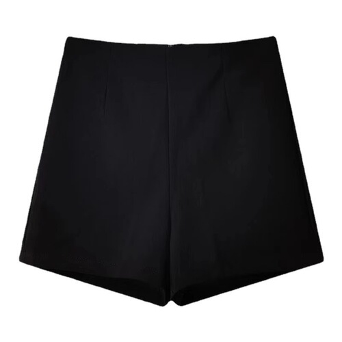 Black Sexy High-End Leggings High-Waisted Elastic Mini Skirt for Short Women to Slim Down Summer New Hip-Hugging Pants