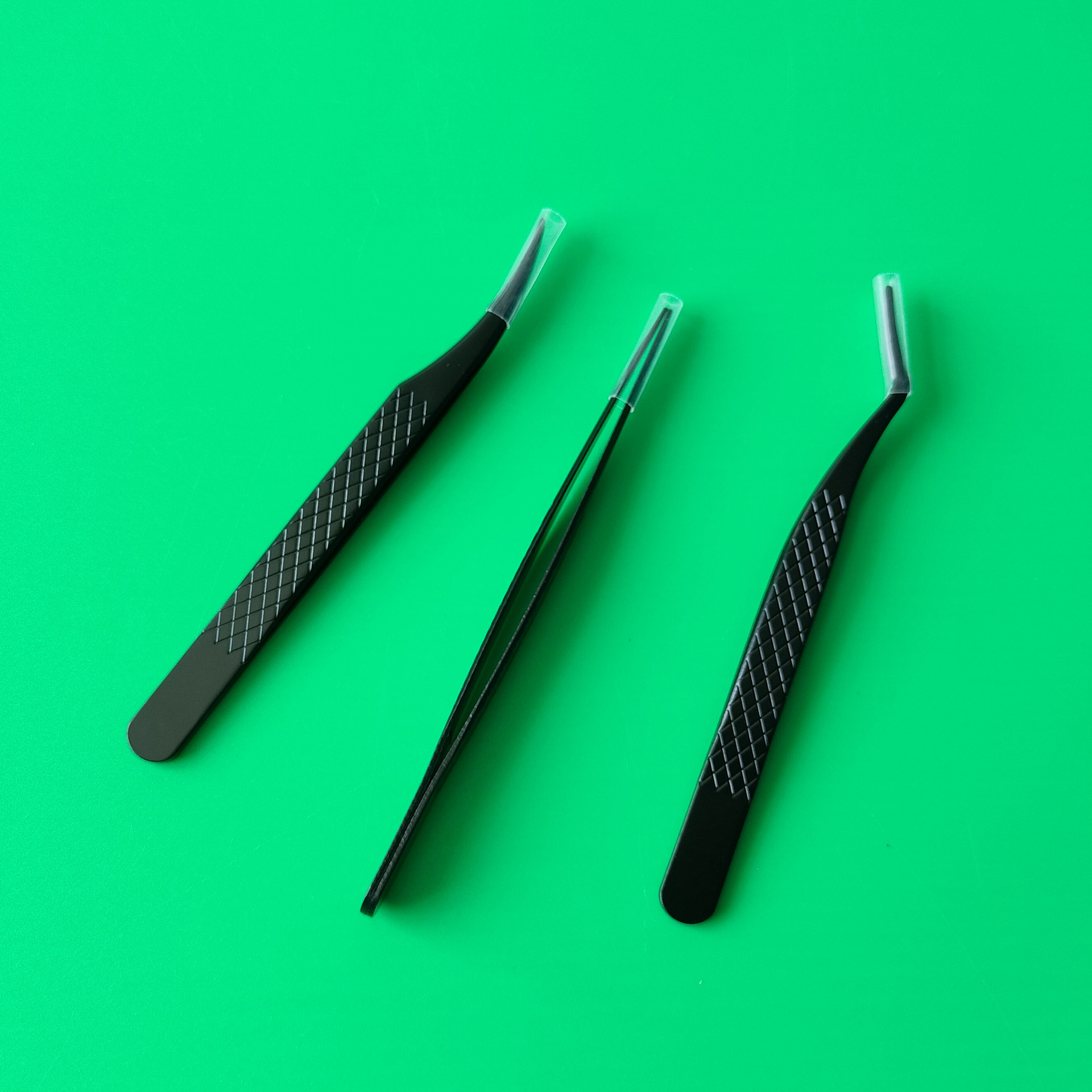 Suministro transfronterizo clip de pluma de oro antideslizante mini pinzas de injerto de malla pinzas de pestañas de injerto pinzas de floración bolsa opp