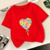 Dt red 377 heart -shaped lollipop