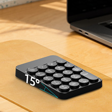 新款圆键帽无线蓝牙数字键盘纽扣双模小数字键盘迷你便携工厂直销