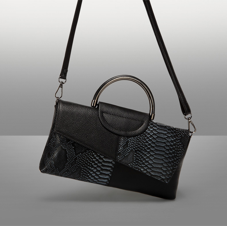 Women's Large Capacity Clutch Bag - Crocodile Embossed Elegant Shoulder Bag, Crossbody Handbag For Banquet, Business & Commuting - Thumbnail 3