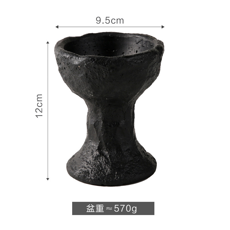 跨境水泥无火香薰蜡烛空杯容器侘寂风香插香座原创北欧复古托香盘|undefined