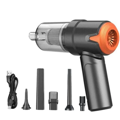 handheld car vacuum cleaner — Tozsoranlar - orange-74v-2000-mah-double-section