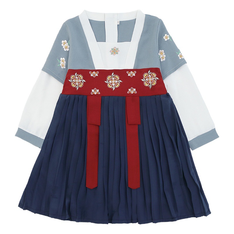Niñas Hanfu ropa de otoño para niños Hanfu ropa de estilo chino al por mayor para niños vestido antiguo para niños Vestido de manga larga image 1