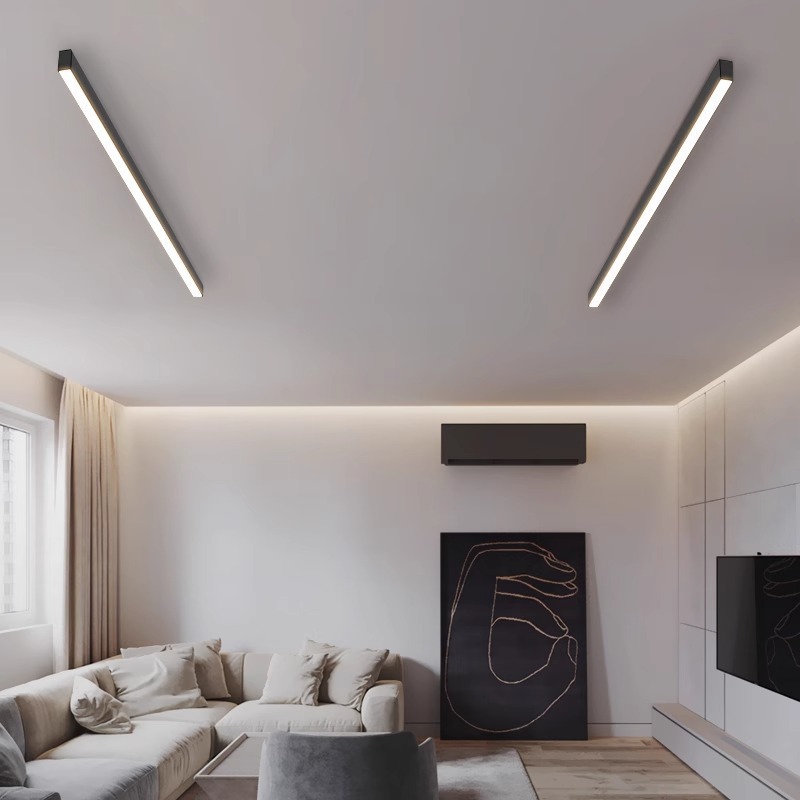 Living room ceiling lamp open-mounted minimalist aisle balcony porch corridor without main lamp lighting office long line lamp