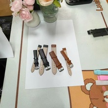 钟表配件皮表带 欧美风时尚针扣表带彩色仿皮革表带14MM20MM