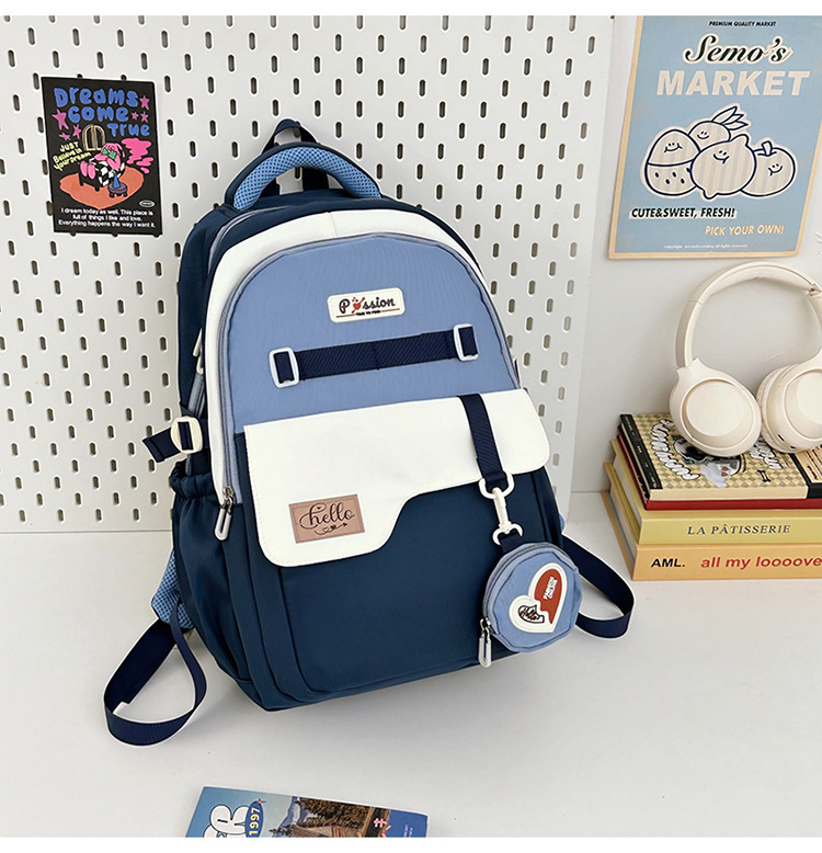 Trendy Color Block Backpack For Teens - Large Capacity School Bag With Breathable Cushion Straps & Stylish Prints_voghion.com