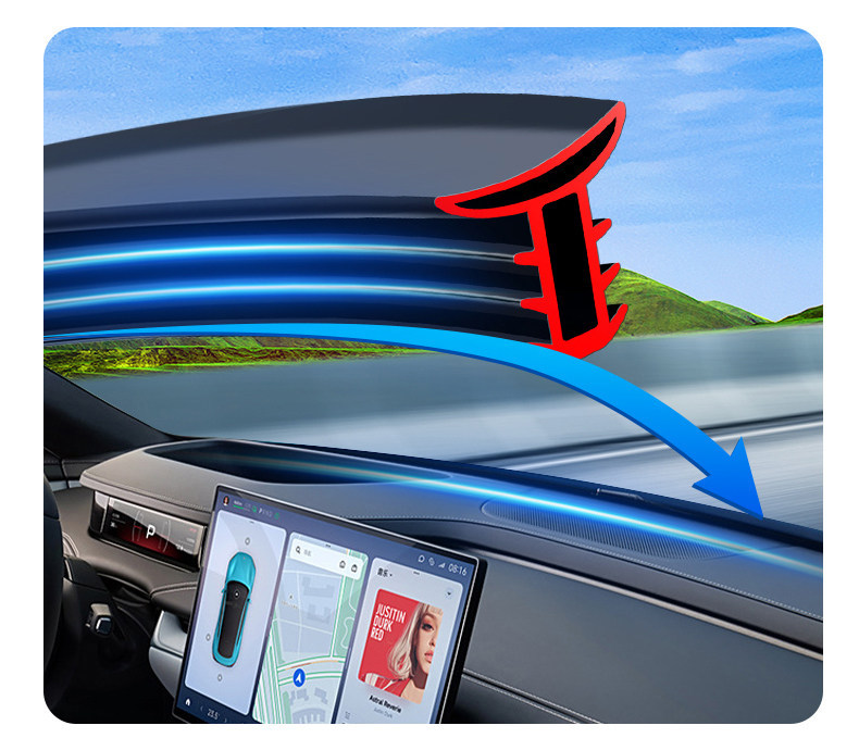 Suitable for Tank 300/400/Tank 500 Car Door Abc Pillar Soundproof Sealing Strip, Central Control Sealing Strip, Dustproof Strip