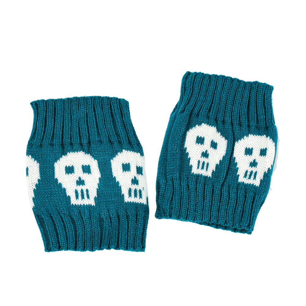 Halloween Festival Halloween Basic Women's Color Block Skull Polyacrylonitrile Fiber Jacquard Crew Socks A Pair