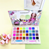 Cartoon donut, matte multicoloured nail sequins, eyeshadow palette, makeup primer, suitable for import, 32 colors