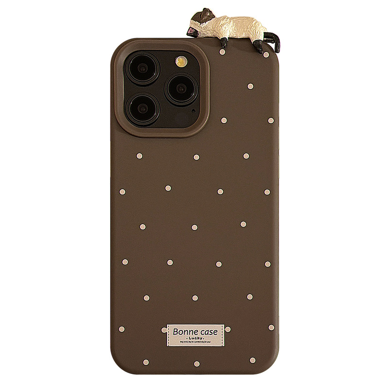 かわいい立体的な猫の指紋防止iPhone 17ケース、Apple 16、15 Pro Max対応、シンプル|undefined