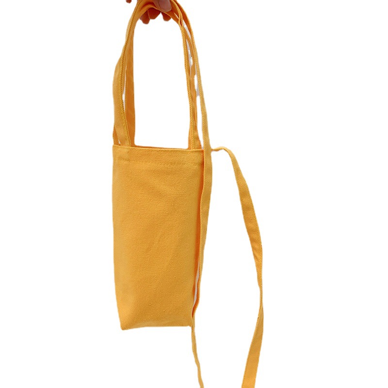 Bolsa de lona creativa portátil crossbody bolsa de paraguas bolsa de teléfono móvil cubierta de la caldera botella de agua bolsa de leche té aislado taza de agua cubierta