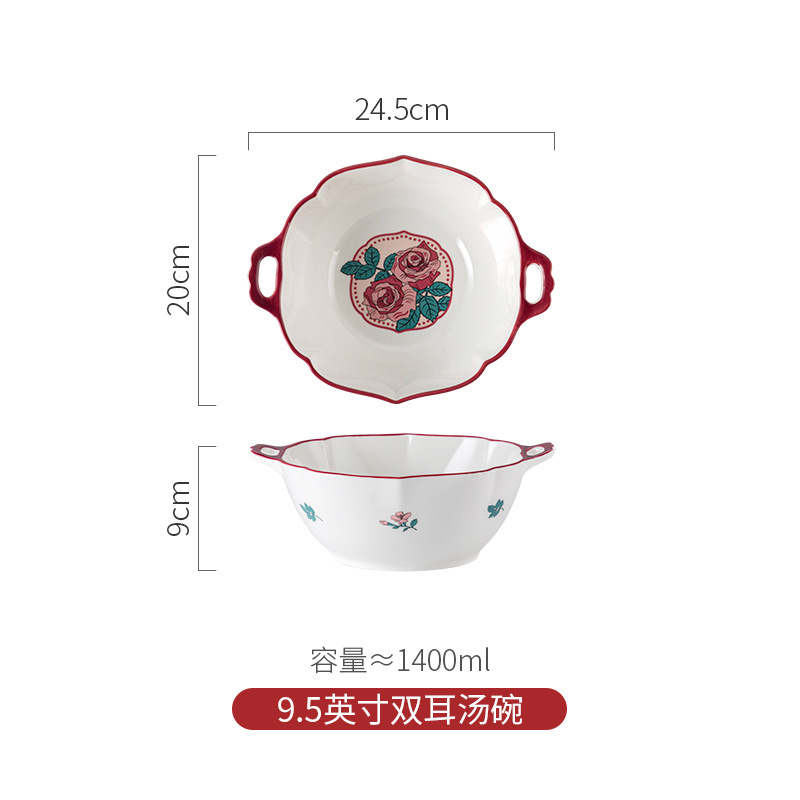 新年新婚礼物餐具套装家用高级感陶瓷碗碟盘组合礼品送闺蜜礼品|undefined