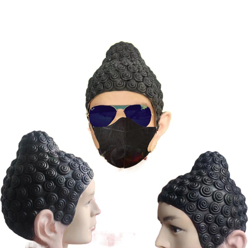 2023 nuevo viaje al oeste Buda cabeza cubierta de látex Buda gorra de natación co divertido vestir accesorios fábrica al por mayor
