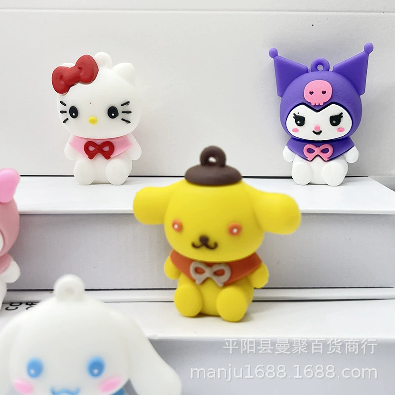 Sanrio, cartoon keychain, doll, shoes with accessories for beloved