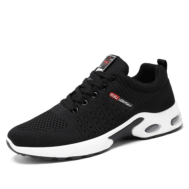 Zapatos para hombre, modelos de primavera hechos a medida, zapatos deportivos transpirables al por mayor, zapatos de moda con amortiguación de aire y malla.