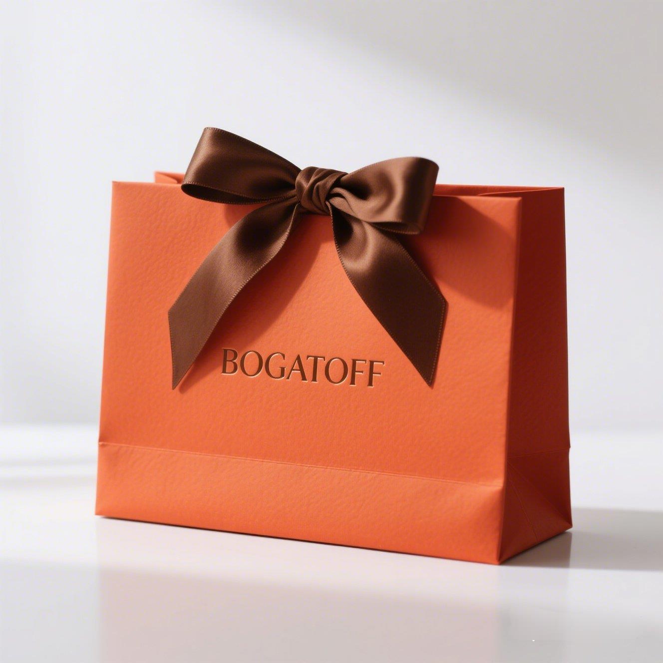 纸袋服装店手提袋高级感礼品袋礼物袋批发包装袋子logo圣诞节