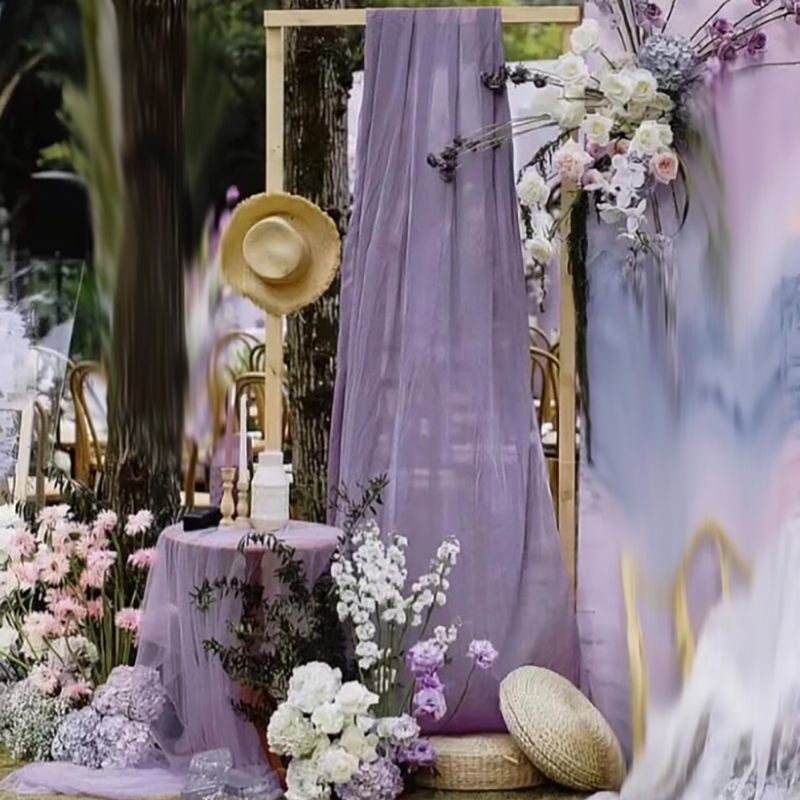 Boda, boda, fiesta de cumpleaños, serie festiva roja, hilo de red, hilo suave, anillo de jardín de infantes, velo decorativo