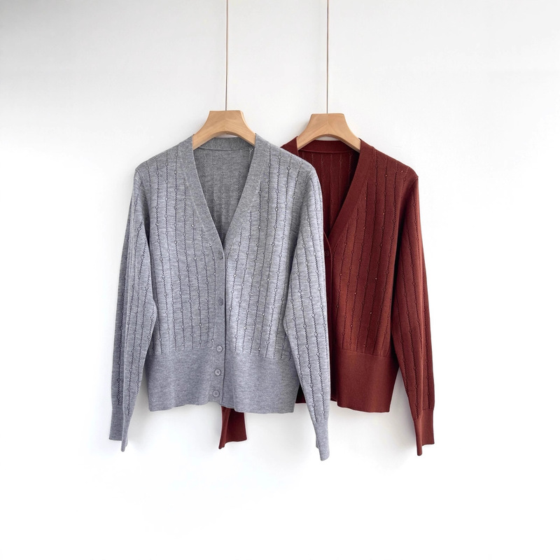 European and American Style Export Order Max Wool Knitwear Cardigan Autumn and Winter New Mara Cross-Border New Knitwear Base