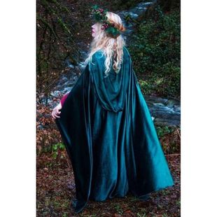 New National Costume Christmas Cloak Winter Hooded Long Shawl Stage Performance Cosplay Cloak