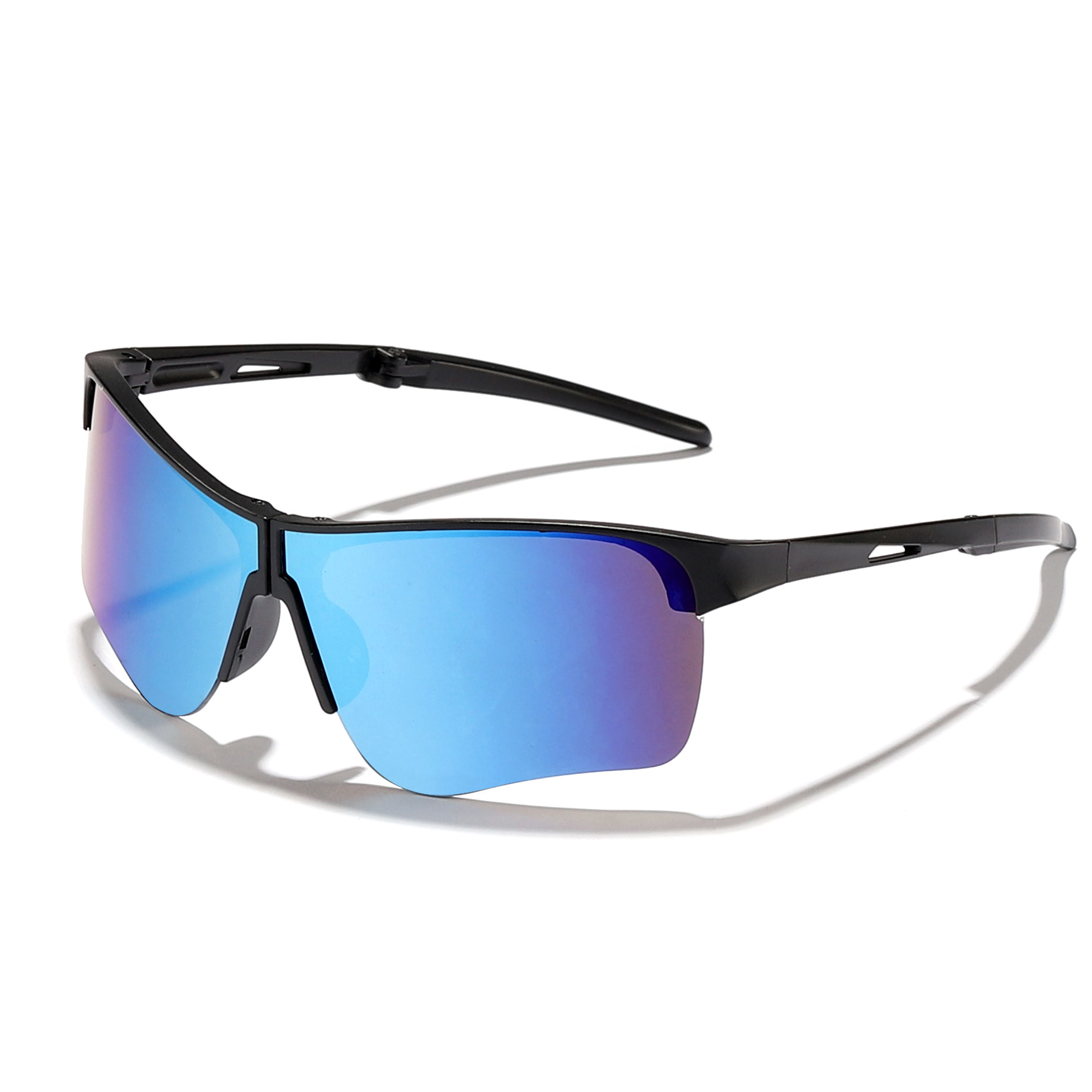 Nuevas gafas de sol de parasol a prueba de viento para ciclismo al aire libre plegable para niños y niñas sin marco gafas de sol de colores