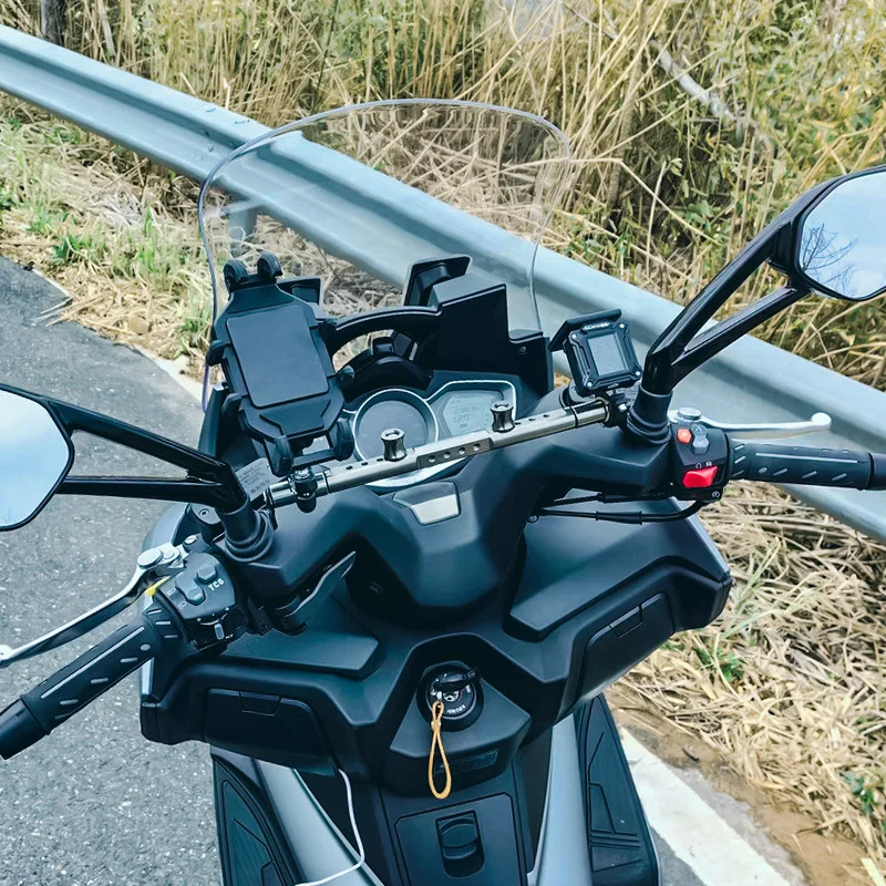 Motorcycle accessory modification: balance bar, handlebar reinforcement bar, reinforced crossbar, adjustable multifunctional expansion bracket