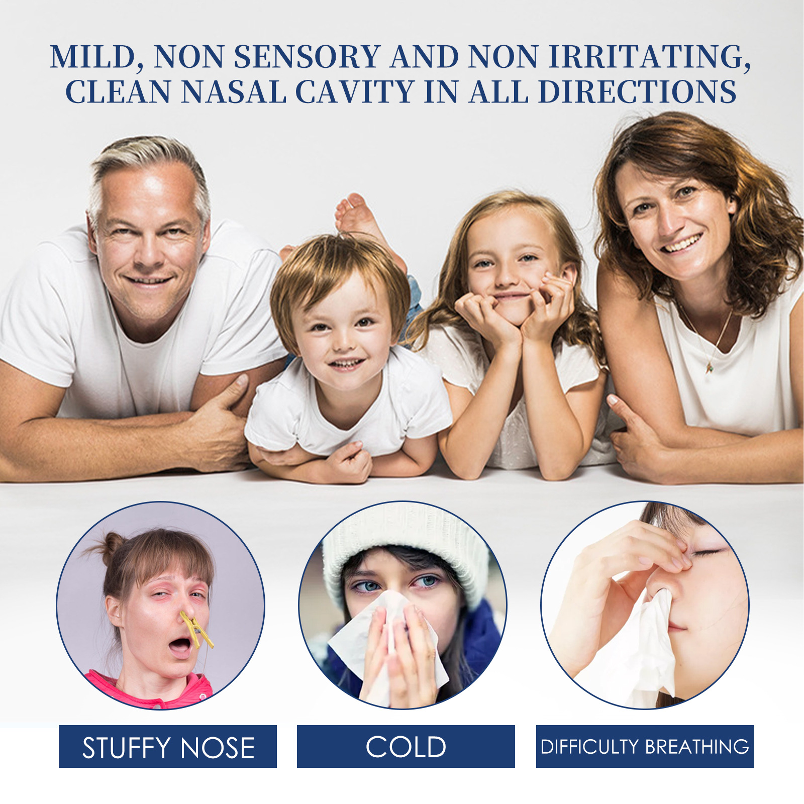 South Moon Physiological Seawater Nasal Spray Gentle nasal cleansing spray for nasal congestion and itchy nose_voghion.com
