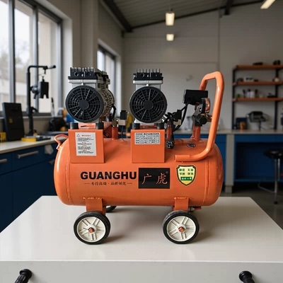 Guanghu Oil-Free Silent Air Compressor Large Air Compressor Pump Industrial-Grade Auto Repair Spray Paint Inflator Pump