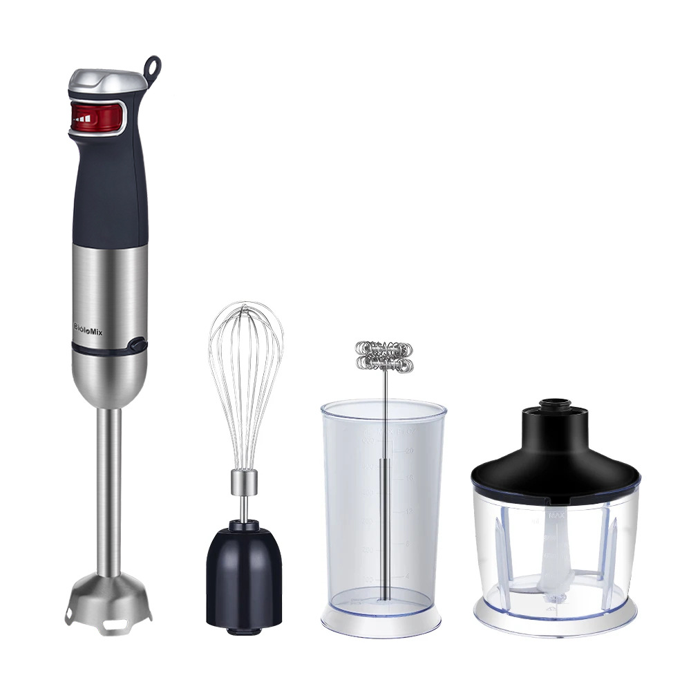 Nuevo mezclador de mano 5 en 1 transfronterizo, barra de cocción de alta potencia, homogeneizador hand blender