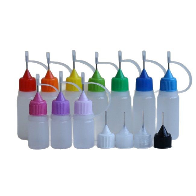 Cross-Border Pe Transparent Pinhole Bottle Syringe Bottle 5Ml10Ml30Ml Uv Glue Bottle Dispensing Bottle Nail Polish Remover Bottle
