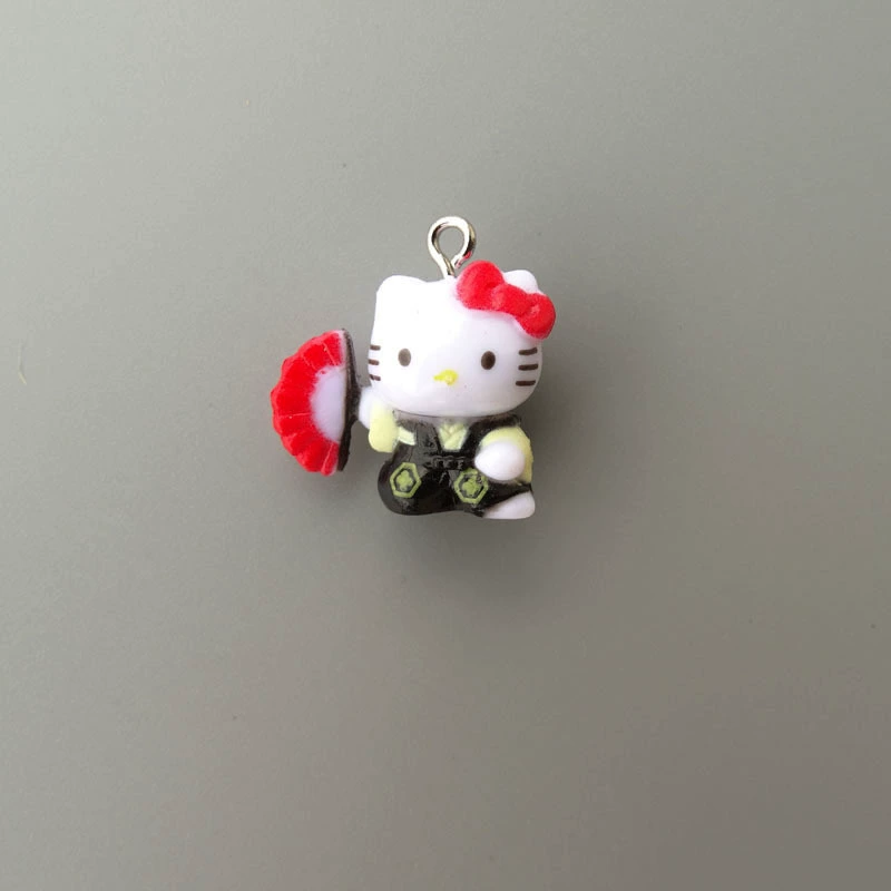 Hello Kitty, маленькая мини-фигура, подвеска, handmade