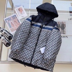 25秋冬外套加厚老花满印羽绒服男女潮牌外套棉服宽松潮新款
