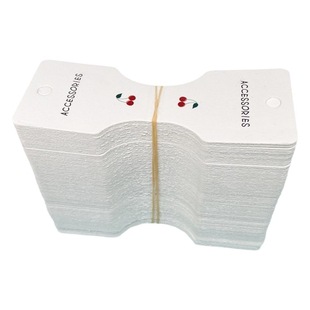 200 pieces a bundle of hair accessories hair rope packaging paper card hair ring tag hair rope card paper wholesale card head card
