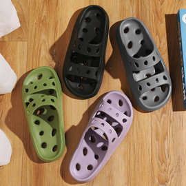 浴室拖鞋男士夏季室内家居家用洗澡镂空漏水防滑四季凉拖鞋女夏天