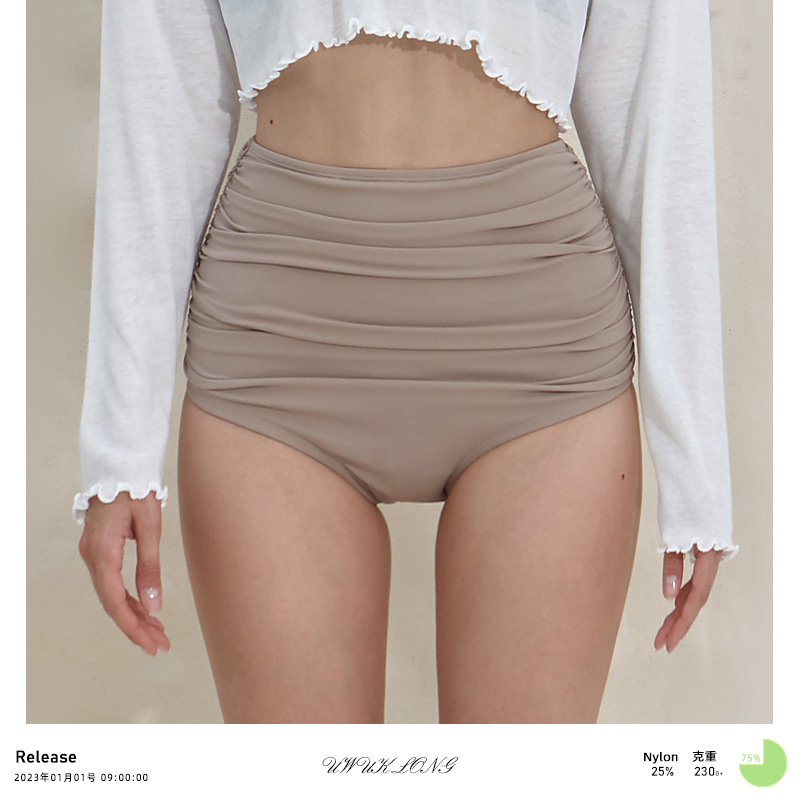 2023 Summer new European and American cross-border yoga shorts sexy matching pleated high waist triangle hip fitness hot pants 2023 Summer new European and American cross-border yoga shorts sexy matching pleated high waist triangle hip fitness hot pants